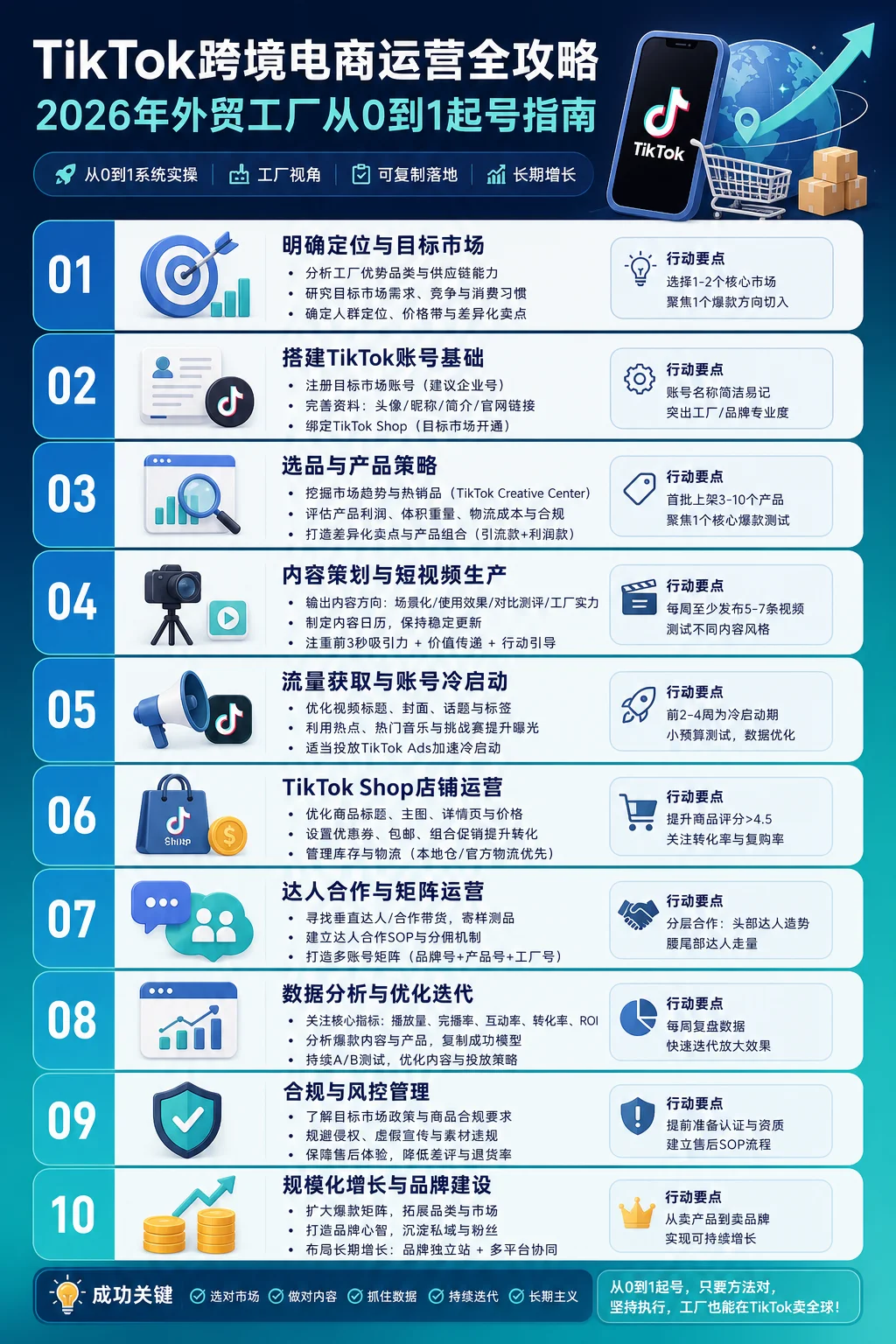 TikTok跨境电商运营全攻略：2026年外贸工厂从0到1起号指南